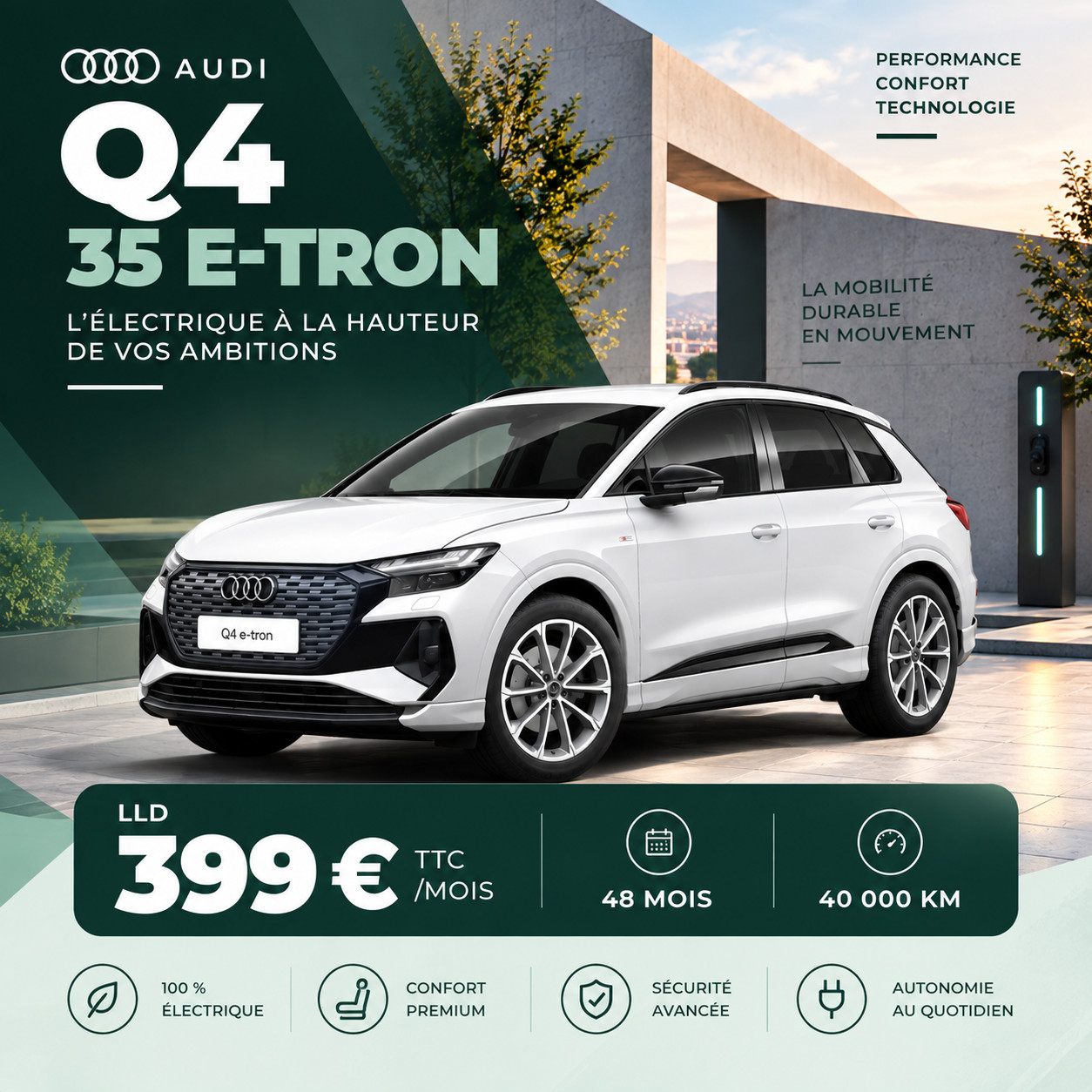 Offre Backliz sur la Cupra Born électrique reconditionnée avec 48 mois de location et 60 000 km.